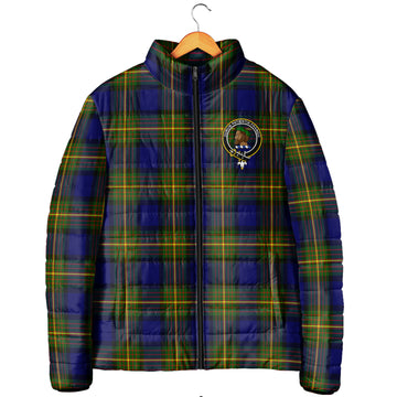 Moore Tartan Padded Jacket with Family Crest