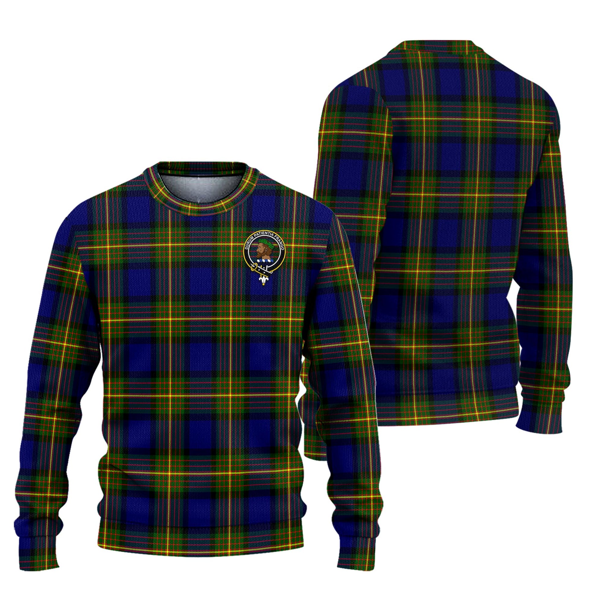 Moore Tartan Ugly Sweater with Family Crest Unisex - Tartan Vibes Clothing