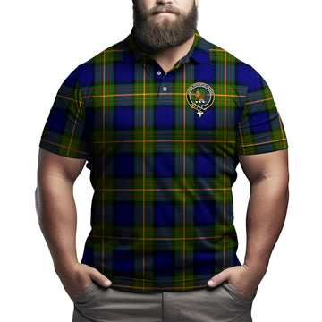 Moore Tartan Men's Polo Shirt with Family Crest