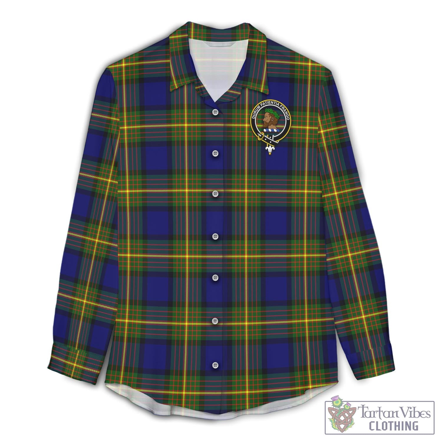 Moore Tartan Women's Casual Shirt with Family Crest Female - Tartan Vibes Clothing