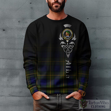 Moore Tartan Sweatshirt Featuring Alba Gu Brath Family Crest Celtic Inspired Unisex - Tartan Vibes Clothing