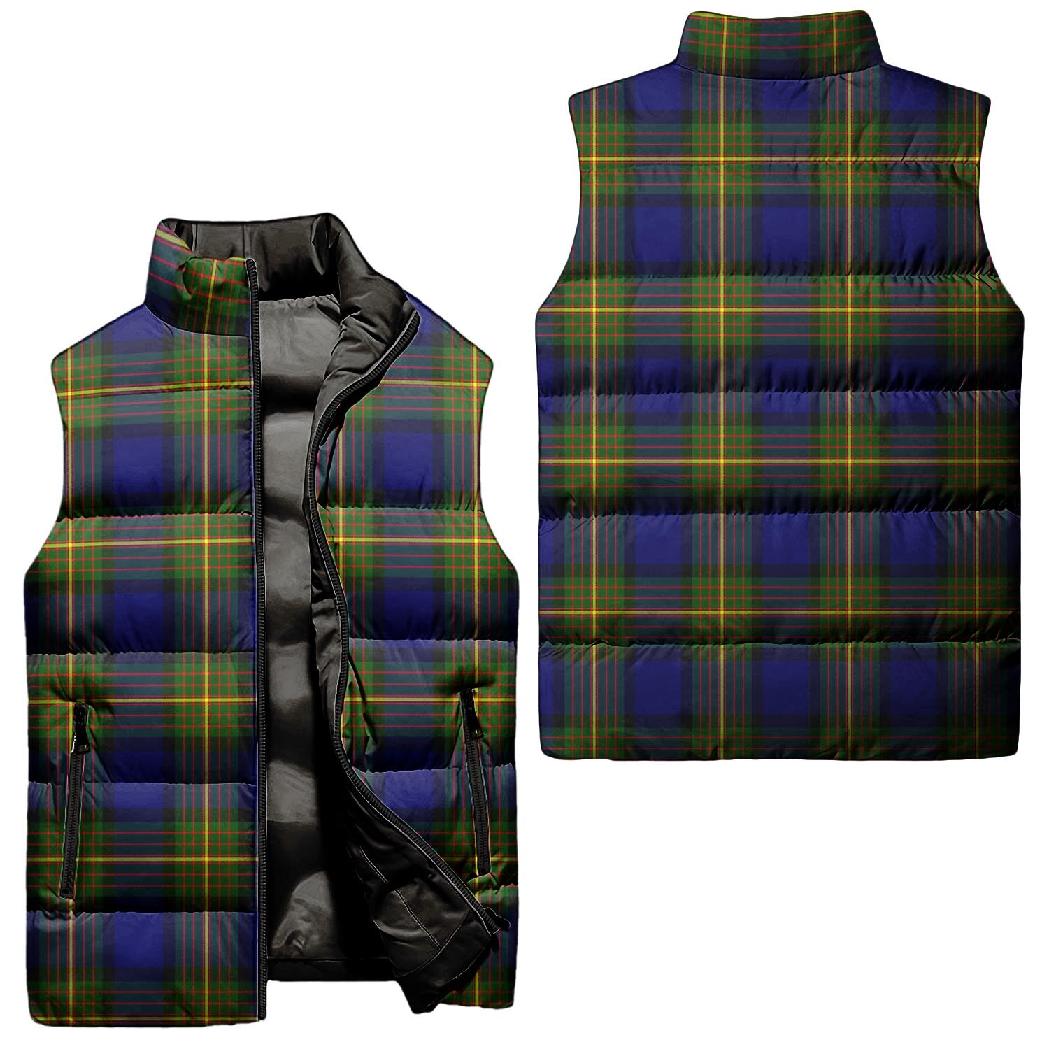 Moore Tartan Sleeveless Puffer Jacket Unisex - Tartan Vibes Clothing