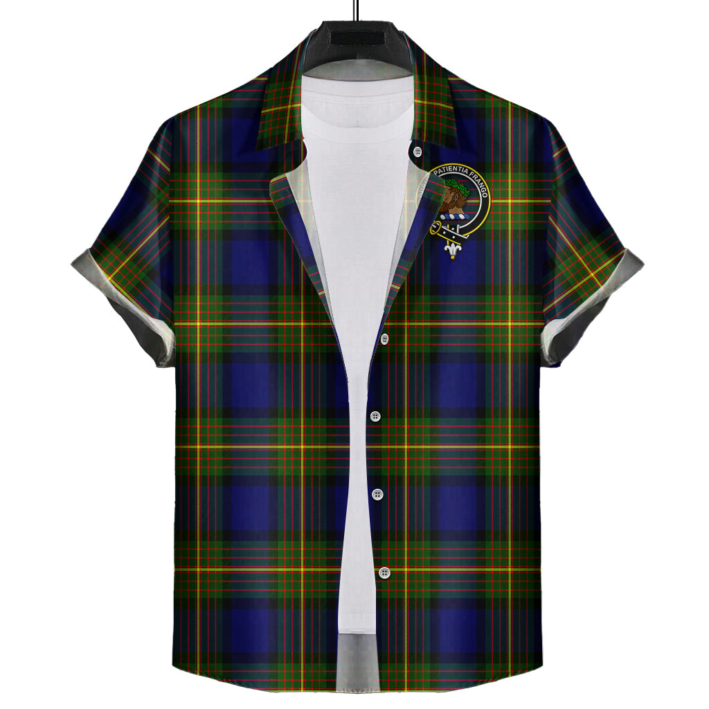 Moore Tartan Hawaiian Shirt with Family Crest Kid - Tartan Vibes Clothing