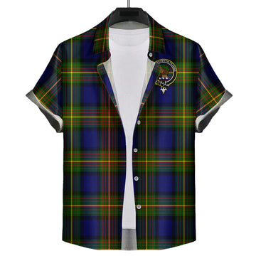 Moore Tartan Hawaiian Shirt with Family Crest Kid - Tartan Vibes Clothing