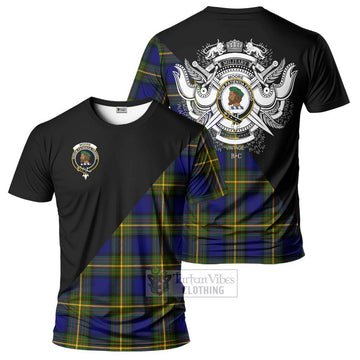 Moore Tartan T-Shirt with Family Crest and Military Logo Style Kid's Shirt - Tartan Vibes Clothing