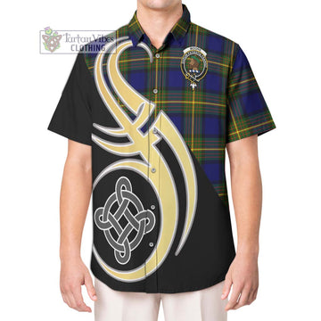 Moore Tartan Hawaiian Shirt with Family Crest and Celtic Symbol Style Kid - Tartan Vibes Clothing