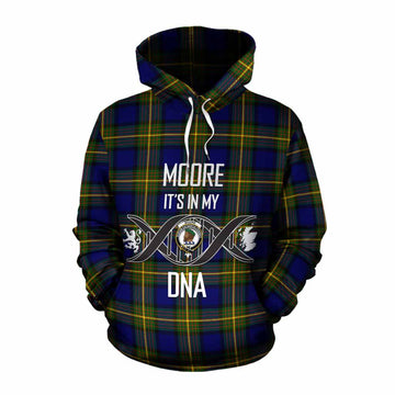 Moore Tartan Cotton Hoodie with Family Crest DNA In Me Style Pullover Hoodie XS - Tartan Vibes Clothing