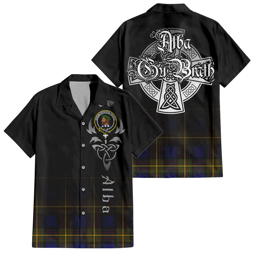 Moore Tartan Hawaiian Shirt Shirt Featuring Alba Gu Brath Family Crest Celtic Inspired Kid - Tartan Vibes Clothing