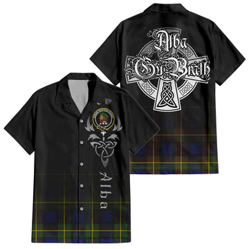 Moore Tartan Hawaiian Shirt Shirt Featuring Alba Gu Brath Family Crest Celtic Inspired Kid - Tartan Vibes Clothing