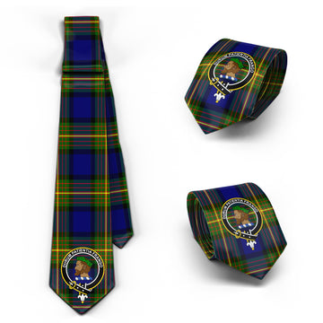 Moore Tartan Classic Necktie with Family Crest