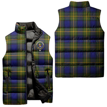 Moore Tartan Sleeveless Puffer Jacket with Family Crest
