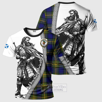 Moore Tartan Clan Crest T-Shirt with Highlander Warrior Celtic Style Kid's Shirt - Tartan Vibes Clothing