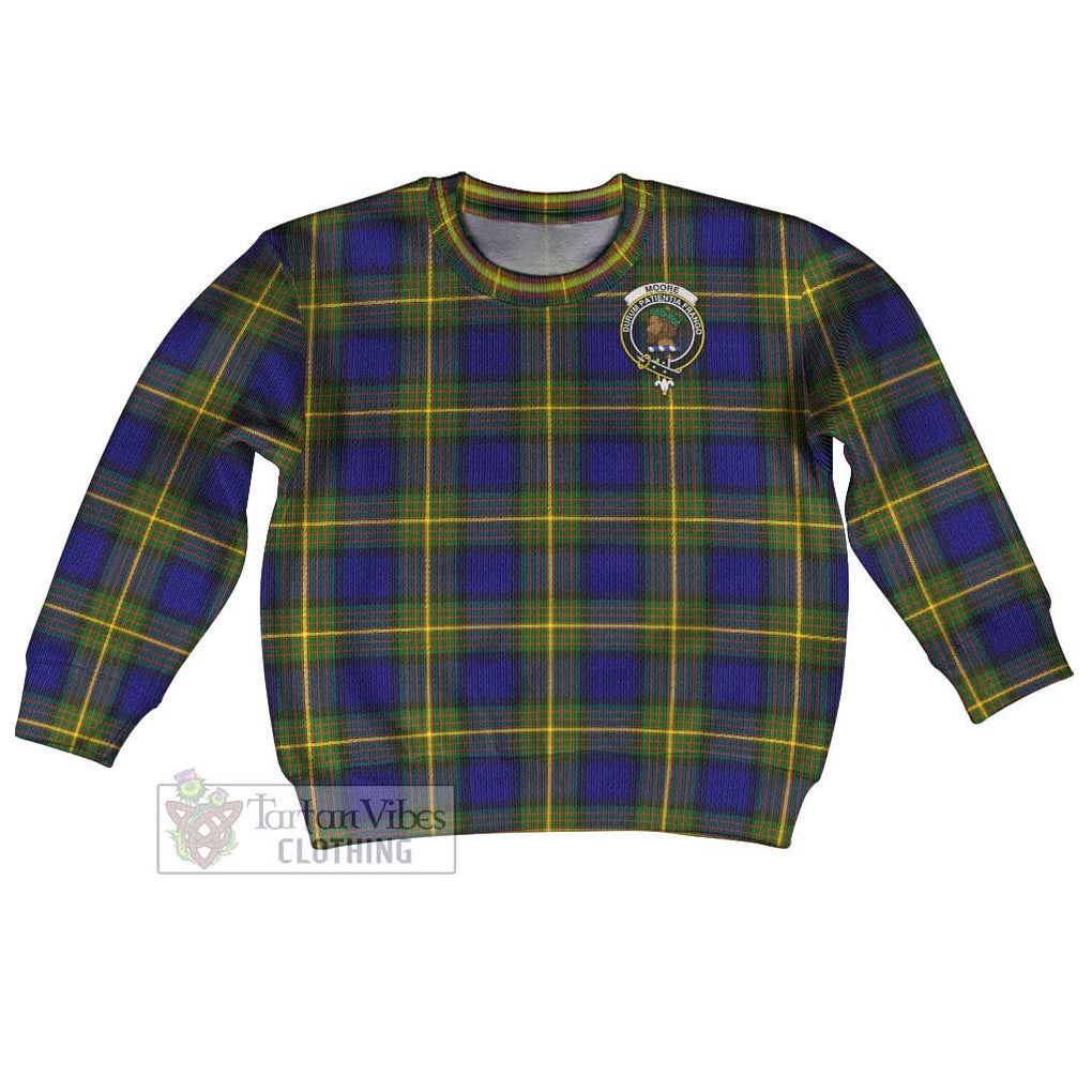 Moore Tartan Kid Ugly Sweater with Family Crest Kid - Tartan Vibes Clothing