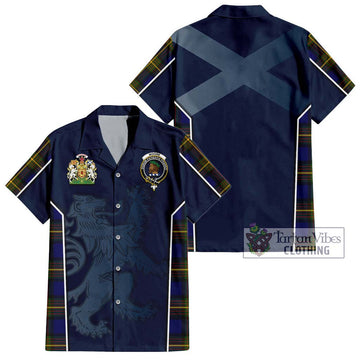 Moore Tartan Hawaiian Shirt with Family Crest and Lion Rampant Vibes Sport Style Kid - Tartan Vibes Clothing