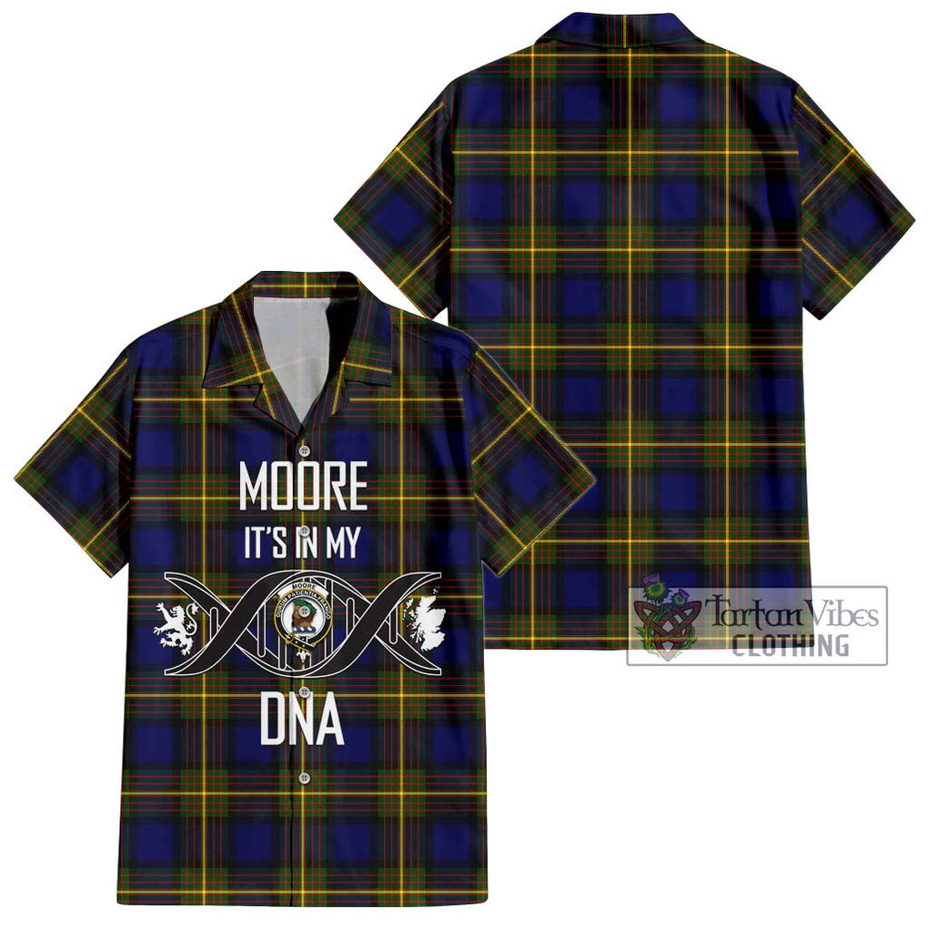 Moore Tartan Hawaiian Shirt with Family Crest DNA In Me Style Kid - Tartan Vibes Clothing
