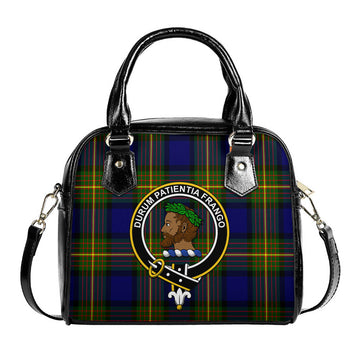 Moore Tartan Shoulder Handbags with Family Crest One Size 9*21*24 cm (3.54*8.27*9.45 inches) - Tartan Vibes Clothing