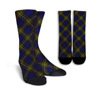 Moore Tartan Crew Socks Cross Style Crew Socks - Tartan Vibes Clothing