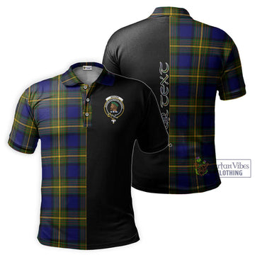 Moore Tartan Polo Shirt with Family Crest and Half Of Me Style Kid - Tartan Vibes Clothing