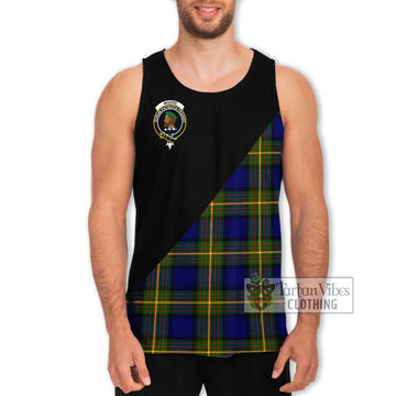 Moore Tartan Men's Tank Top with Family Crest and Military Logo Style Men - Tartan Vibes Clothing