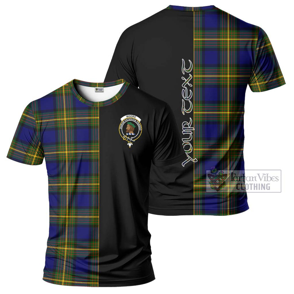 Moore Tartan T-Shirt with Family Crest and Half Of Me Style Kid's Shirt - Tartan Vibes Clothing