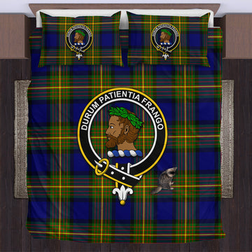 Moore Tartan Bedding Set with Family Crest
