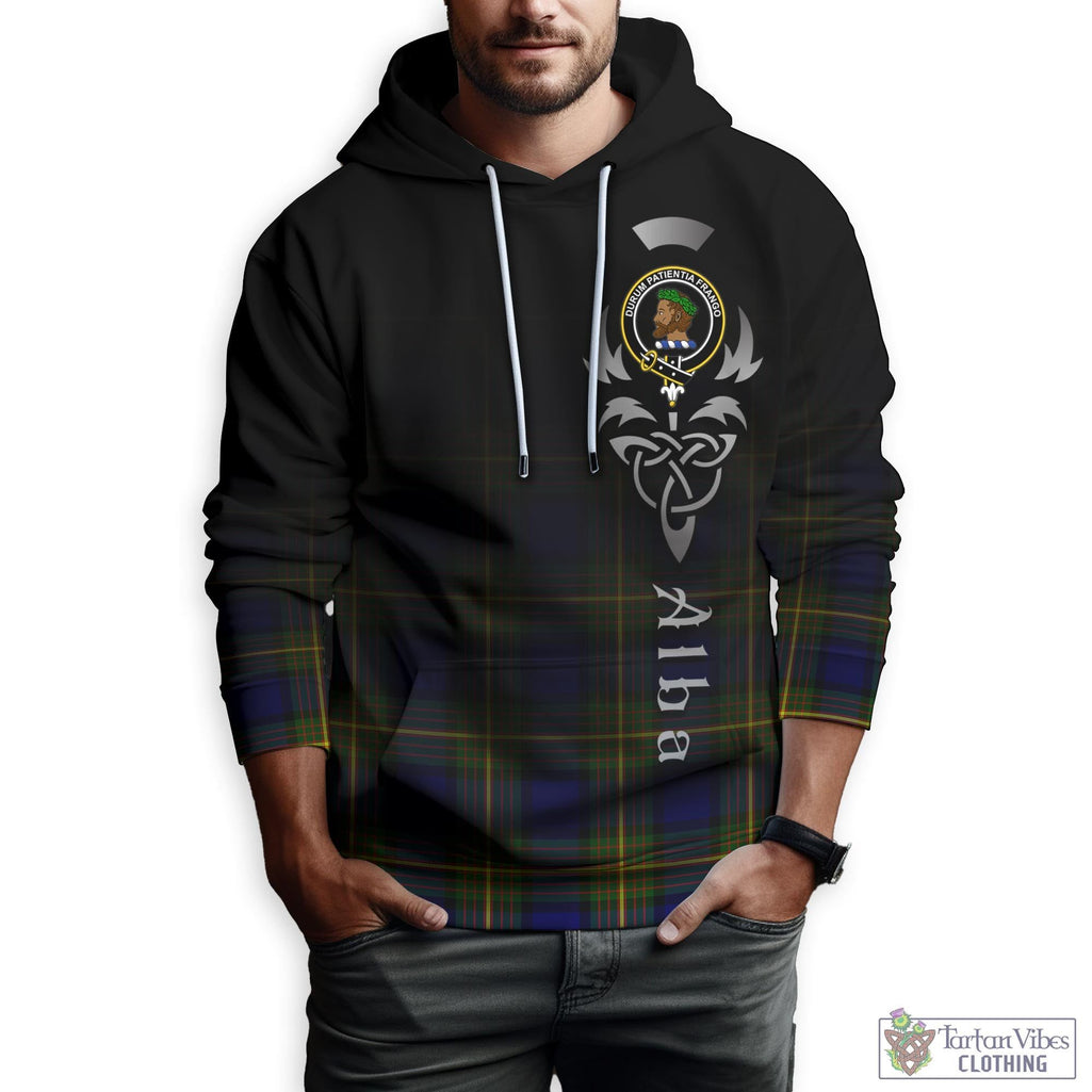 Moore Tartan Hoodie Featuring Alba Gu Brath Family Crest Celtic Inspired Zip Hoodie - Tartan Vibes Clothing