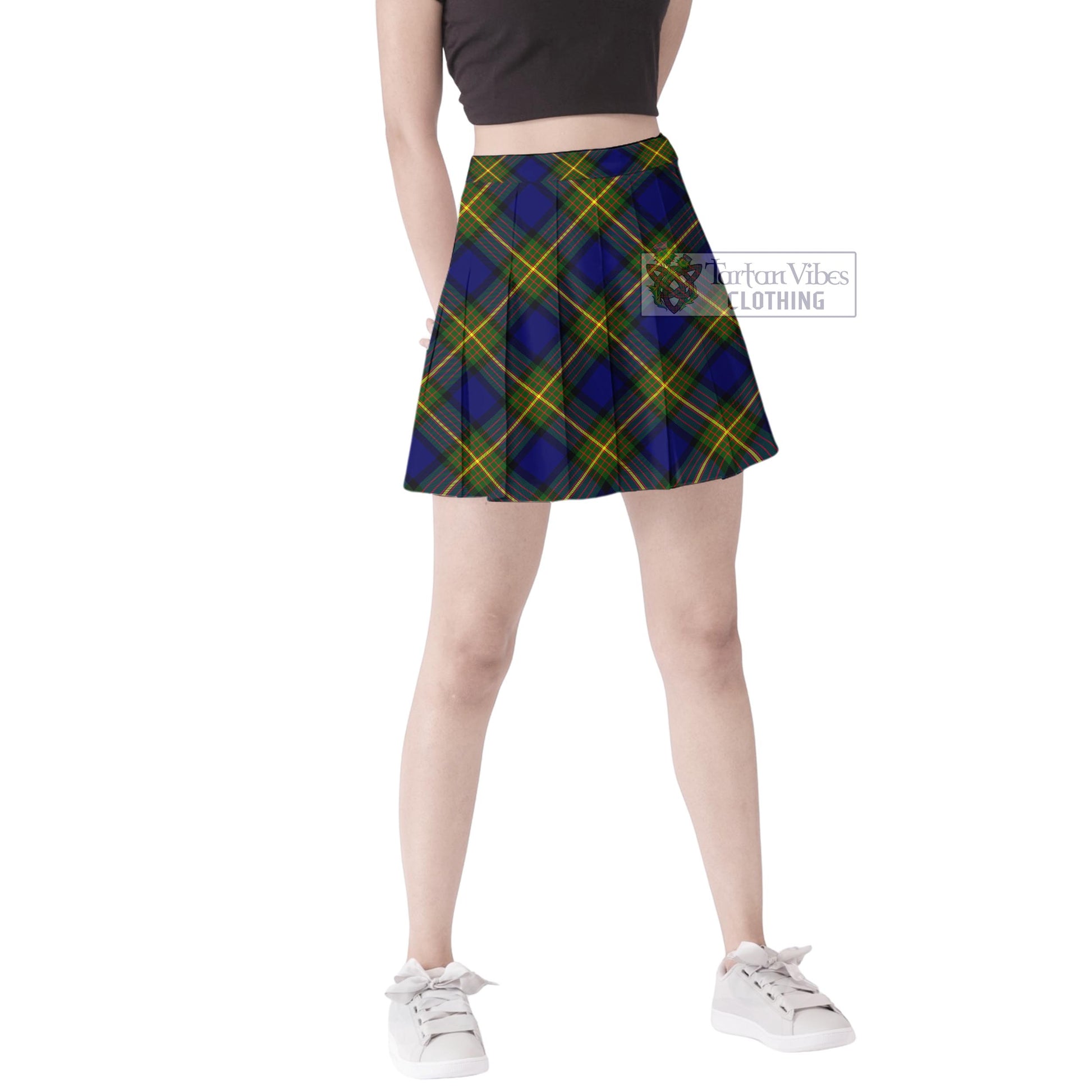 Moore Tartan Women's Plated Mini Skirt Cross Style Female - Tartan Vibes Clothing