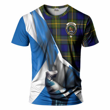 Moore Tartan T-Shirt with Family Crest Scotland Patriotic Style Kid's Shirt - Tartan Vibes Clothing