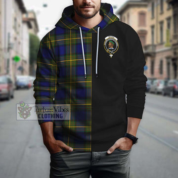 Moore Tartan Hoodie with Family Crest and Half Of Me Style Zip Hoodie - Tartan Vibes Clothing