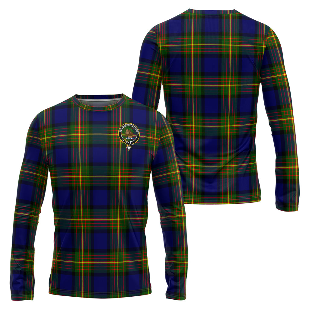 Moore Tartan Long Sleeve T-Shirt with Family Crest Unisex - Tartan Vibes Clothing