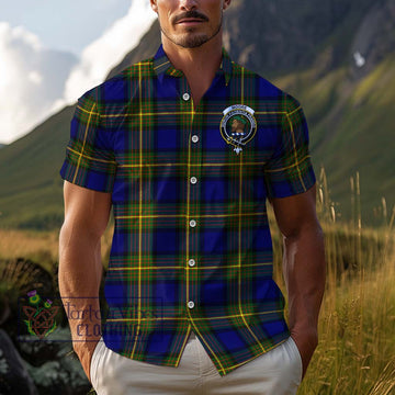 Moore Tartan Cotton Hawaiian Shirt with Family Crest Kid - Tartan Vibes Clothing