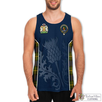 Moore Tartan Men's Tanks Top with Family Crest and Scottish Thistle Vibes Sport Style