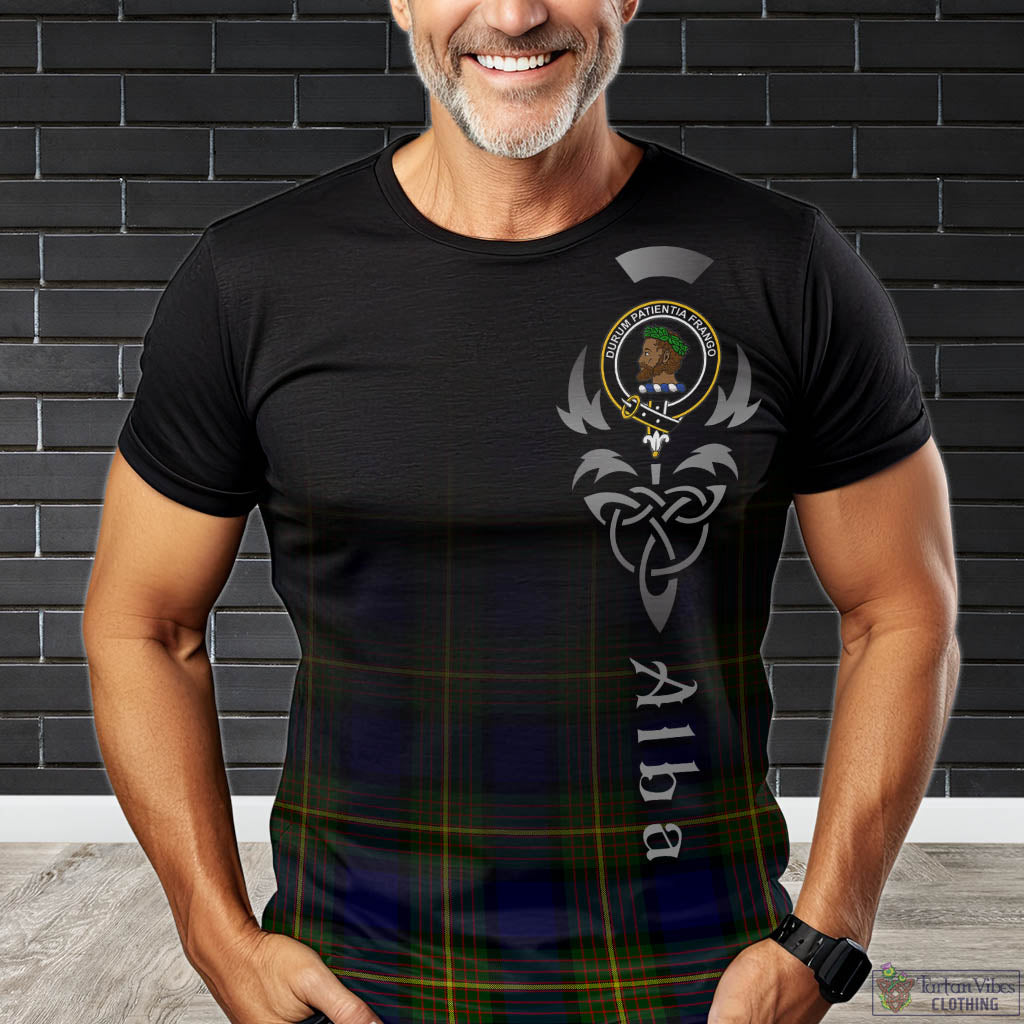 Tartan Vibes Clothing Moore Tartan T-Shirt Featuring Alba Gu Brath Family Crest Celtic Inspired