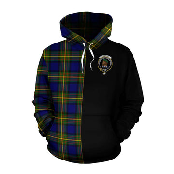 Moore Tartan Cotton Hoodie with Family Crest and Half Of Me Style Pullover Hoodie XS - Tartan Vibes Clothing