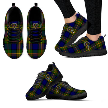 Moore Tartan Sneakers with Family Crest