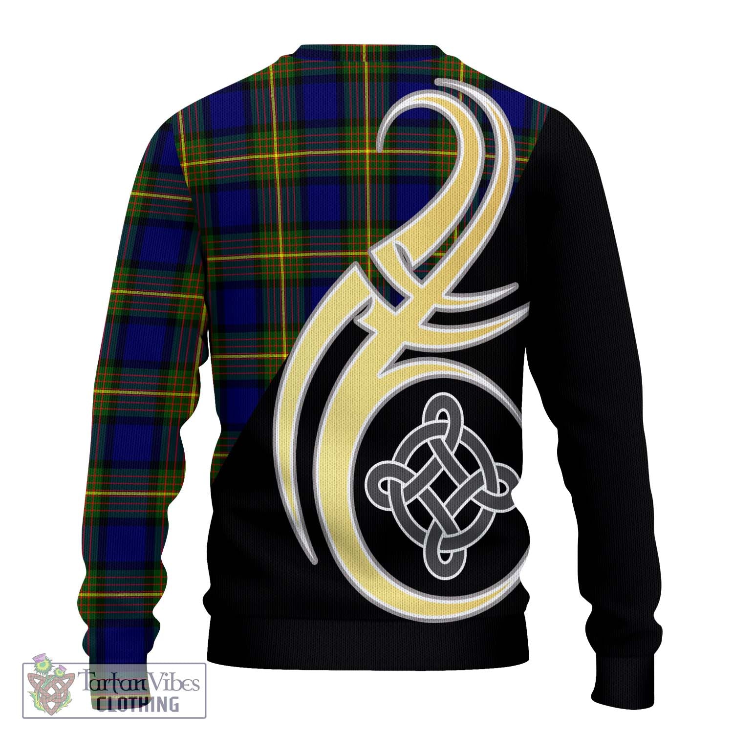 Moore Tartan Ugly Sweater with Family Crest and Celtic Symbol Style - Tartan Vibes Clothing