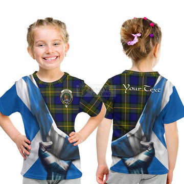 Moore Tartan Kid T-Shirt with Family Crest Scotland Patriotic Style - Tartan Vibes Clothing