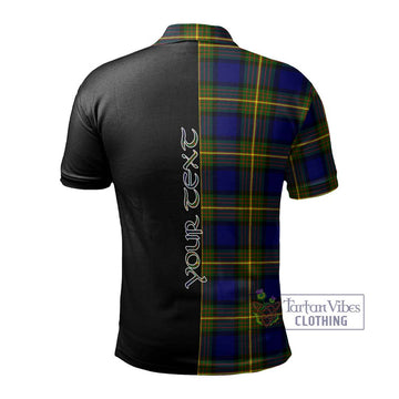 Moore Tartan Polo Shirt with Family Crest and Half Of Me Style - Tartan Vibes Clothing