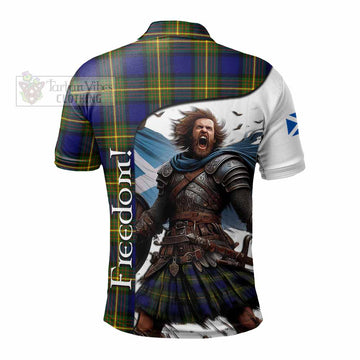 Tartan Vibes Clothing Moore Crest Tartan Polo Shirt Inspired by the Freedom of Scottish Warrior