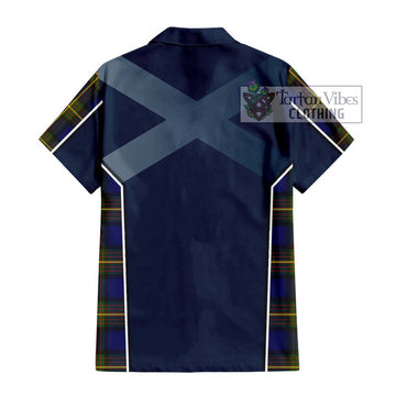 Moore Tartan Hawaiian Shirt with Family Crest and Lion Rampant Vibes Sport Style - Tartan Vibes Clothing