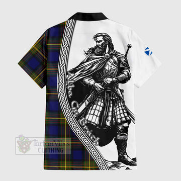Moore Tartan Clan Crest Hawaiian Shirt with Highlander Warrior Celtic Style - Tartan Vibes Clothing
