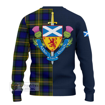 Moore Tartan Ugly Sweater Alba with Scottish Lion Royal Arm Half Style - Tartan Vibes Clothing