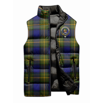 Moore Tartan Sleeveless Puffer Jacket with Family Crest