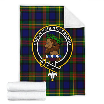 Moore Tartan Blanket with Family Crest