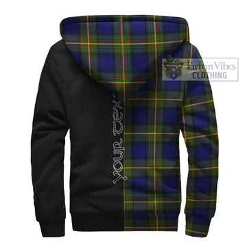 Moore Tartan Sherpa Hoodie with Family Crest and Half Of Me Style - Tartan Vibes Clothing