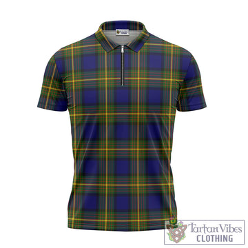 Moore Tartan Zipper Polo Shirt - Tartan Vibes Clothing