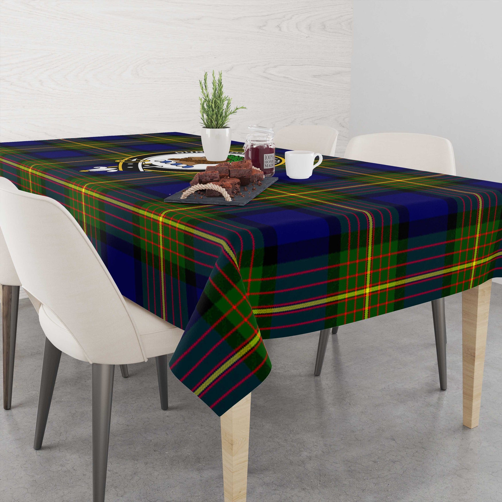 Moore Tartan Tablecloth with Family Crest M 39.4"x59"(100x150cm) - Tartan Vibes Clothing