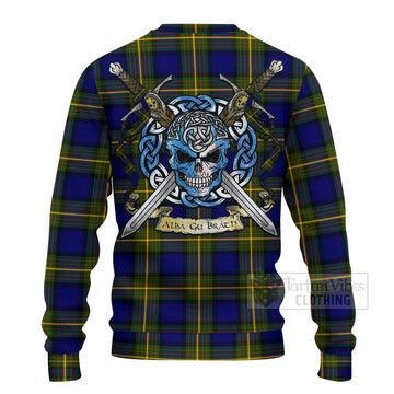 Moore Tartan Ugly Sweater with Family Crest Celtic Skull Style - Tartan Vibes Clothing
