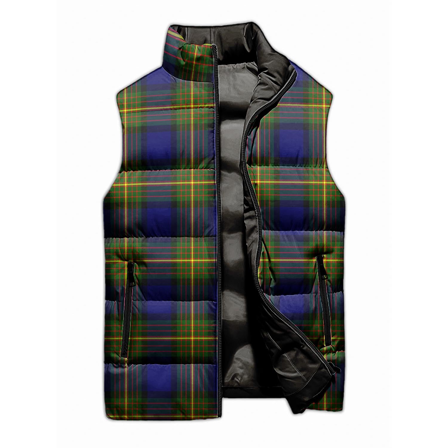 Moore Tartan Sleeveless Puffer Jacket Unisex M - Tartan Vibes Clothing