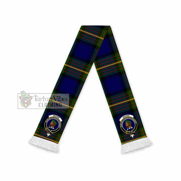 Tartan Vibes Clothing Moore Tartan Ruffneck Scarf with Family Crest